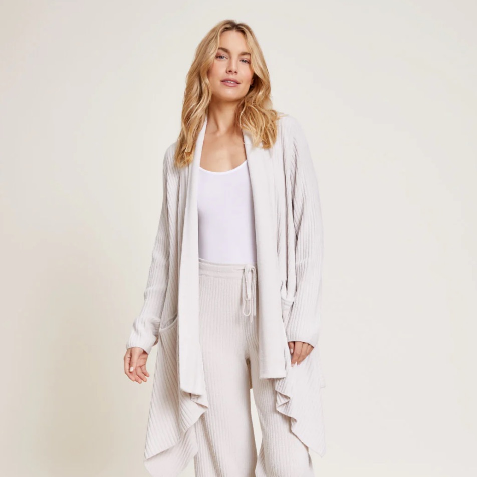 Nwt Cozychic Ultra Lite Draped Shawl Collar Cardi